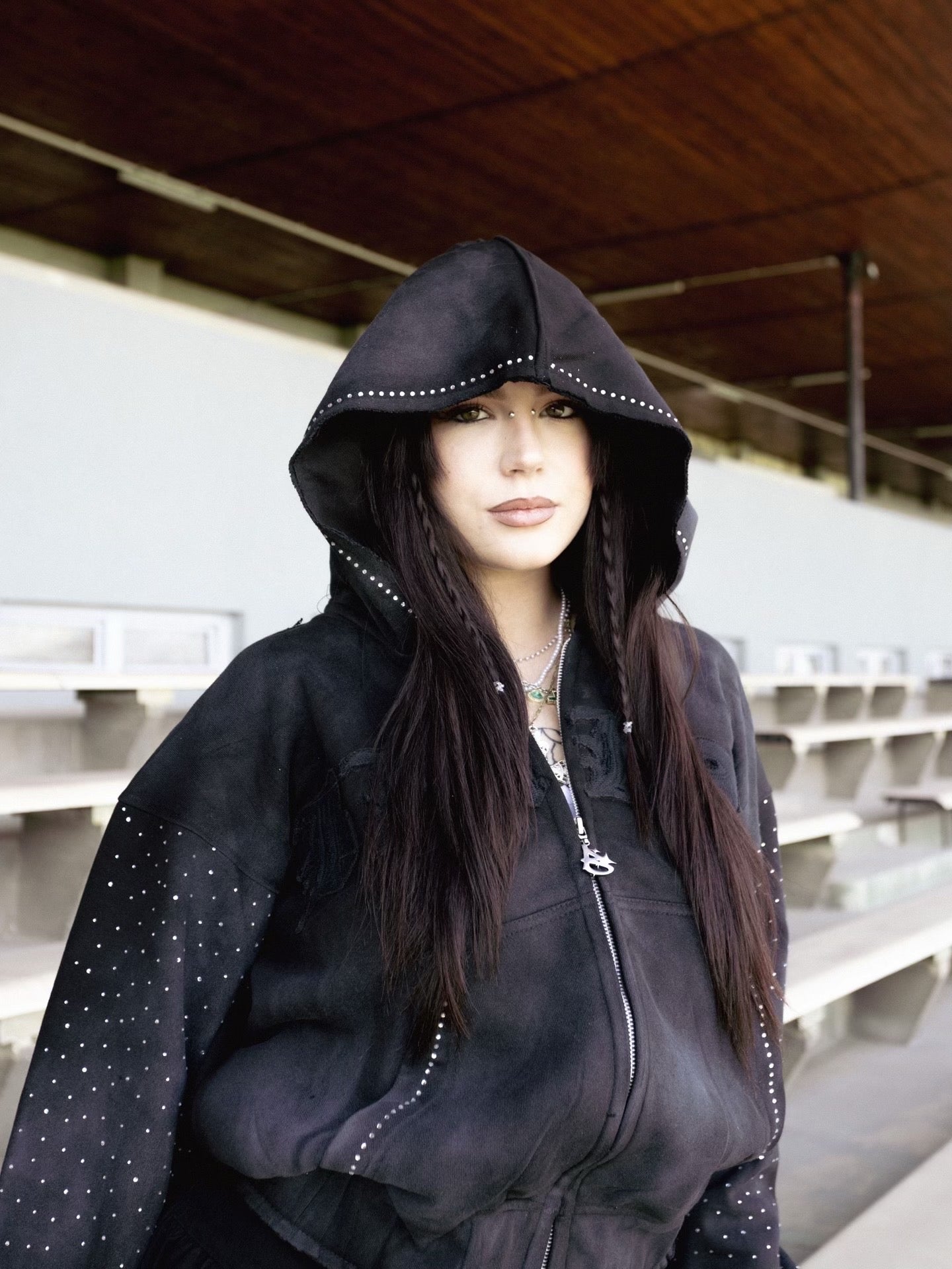 BLAKO RHINESTONE HOODIE