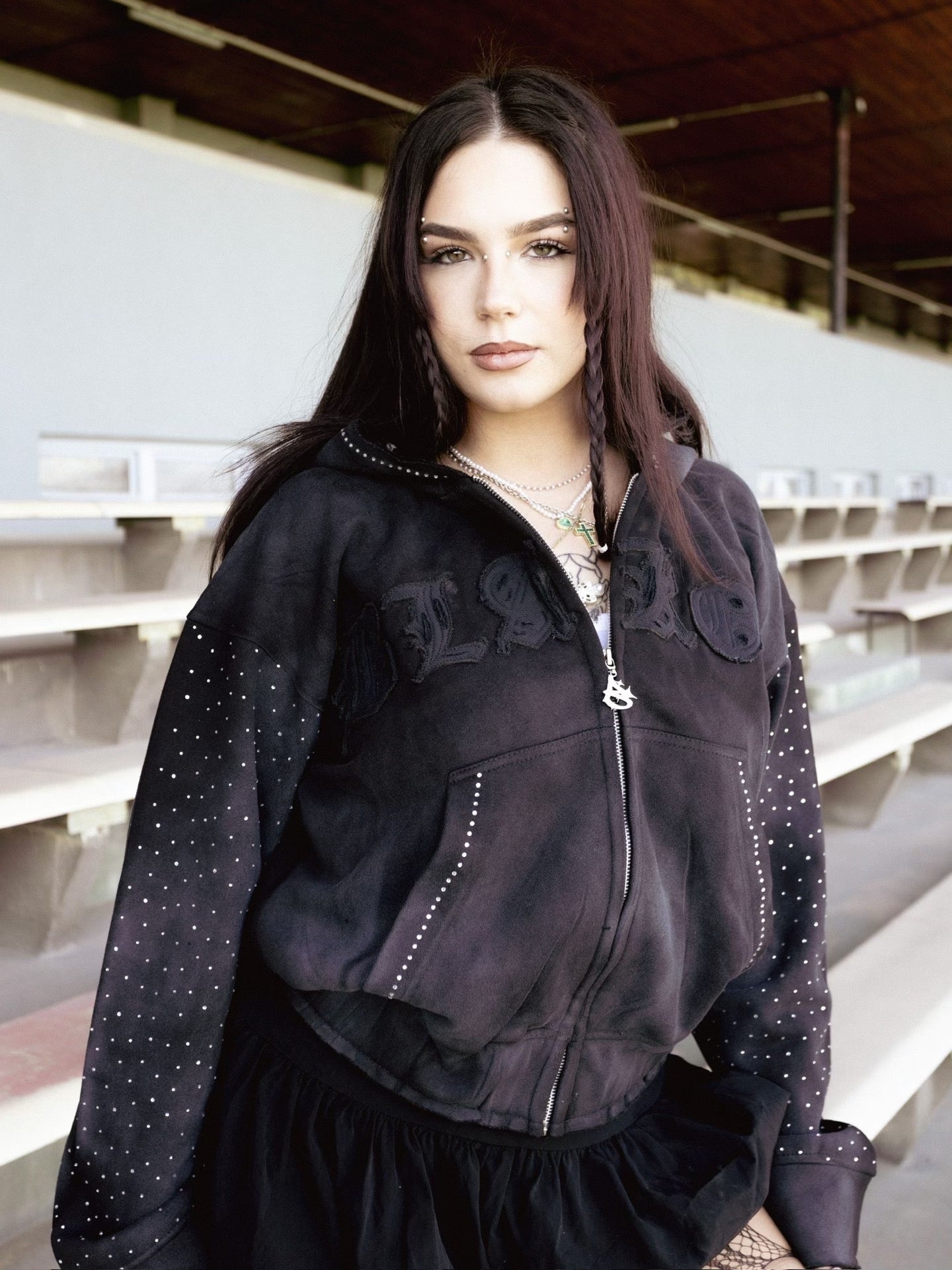 BLAKO RHINESTONE HOODIE